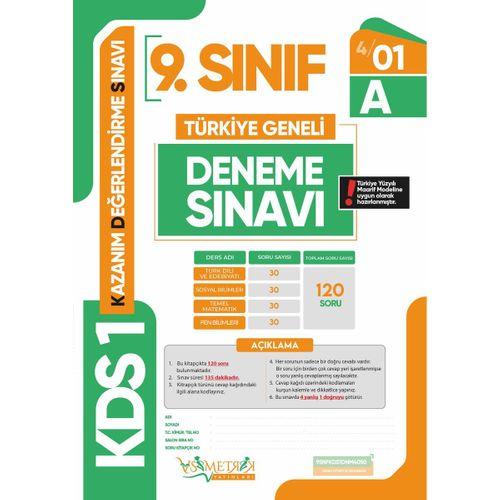 2026 9 Sınıf Yeni Sistem KDS SARMAL Deneme Paketi 5li Türkiye Geneli D Çözümlü Asimetrik Yayınları