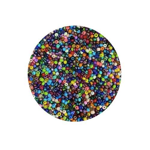 Karışık Renk 4 mm Yaklaşık 220 adet/20 gram Cam Boncuk Oya Yazma Bileklik ve Kolye