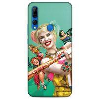 Huawei Y9 Prime 2019 Uyumlu Kılıf Harley Quinn (33) Hybrid Kılıf Lavanta grisi