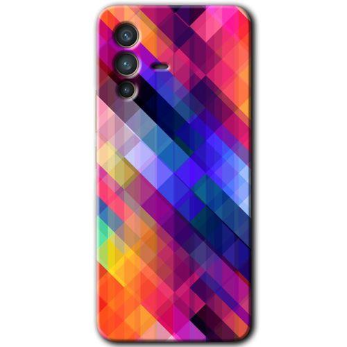 Vivo V23 5G Kılıf HD Desen Baskılı Arka Kapak - Multi Oblique