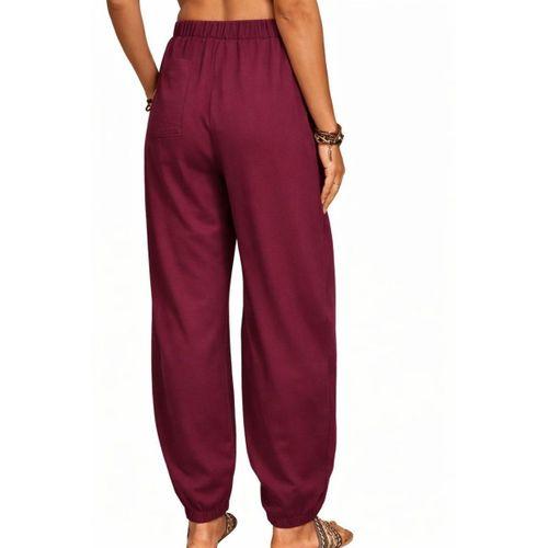 Kadın Yüksek Bel Cep Detaylı Pantolon