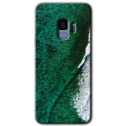 Galaxy S9 Kılıf HD Desen Baskılı Arka Kapak - Yeşil Okyanus