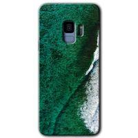 Galaxy S9 Kılıf HD Desen Baskılı Arka Kapak - Yeşil Okyanus
