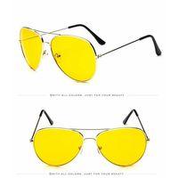 Unisex Gold Metal Çerçeveli Damla Gözlük (kutulu)