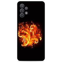 Lopard Samsung Galaxy A32 Uyumlu Kılıf FireX (22) Tam Koruma Kılıfı Ateş Buket