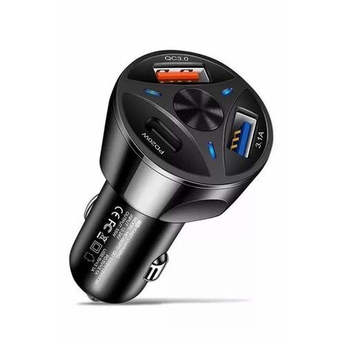 55w 3 Port Usb Araç İçin Telefon Şarj Cihazı 3 Girişli Çakmaklık Adaptör-31a Pd 20w Qc 30