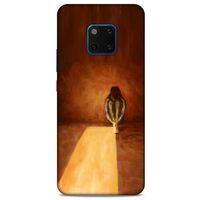 Huawei Mate 20 Pro Kılıf Depresyon (47) Crystal Flex Kılıf Siyah Kırmızı