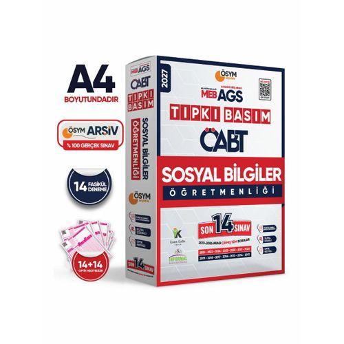 2027 MEB-AGS ÖABT Sosyal Bilgiler Öğretmenliği ÖSYM Tıpkı Basım 14lü Deneme Paketi Türkiye Geneli
