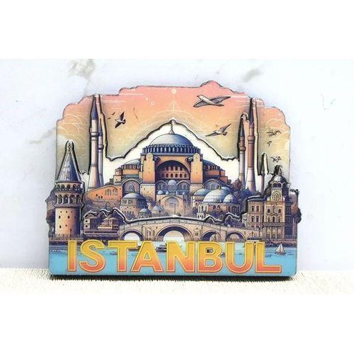 Ahşap İstanbul Temalı Magnet Alk4364
