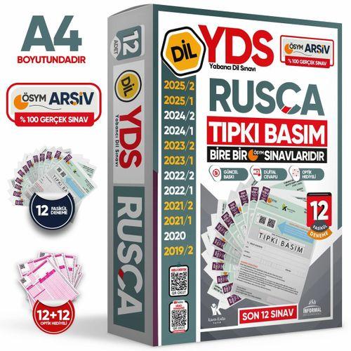 2026 YDS Rusça ÖSYM Tıpkı Basım Çıkmış Soru Deneme Paketi 12li Fasikül SETİ