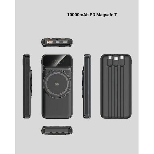 10000 Mah Kablosuz Powerbank – 15w Hızlı Şarj,  Type-c Çoklu Çıkışlı