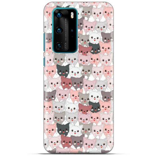 Lopard Huawei P40 Pro Uyumlu Kılıf Kediler (31) TPU Kılıf Minikler