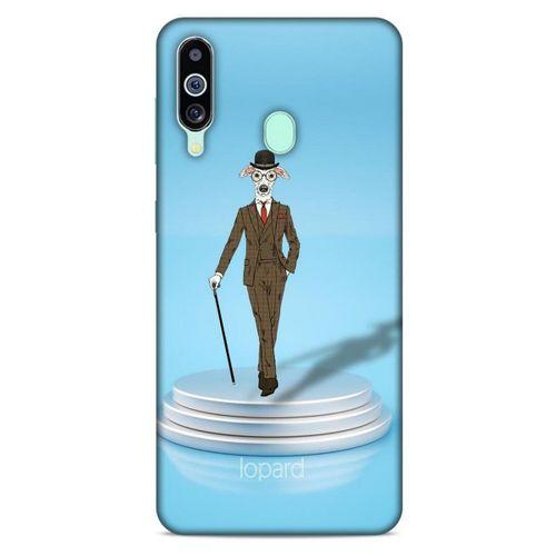Samsung Galaxy M40 Kılıf FunnyMaX (45) Liquid Air Kılıf Açık Mavi Köpek