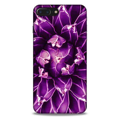 Lopard Apple Iphone 7 Plus Uyumlu Kılıf Bahar (12) Koruyucu Silikon Mor