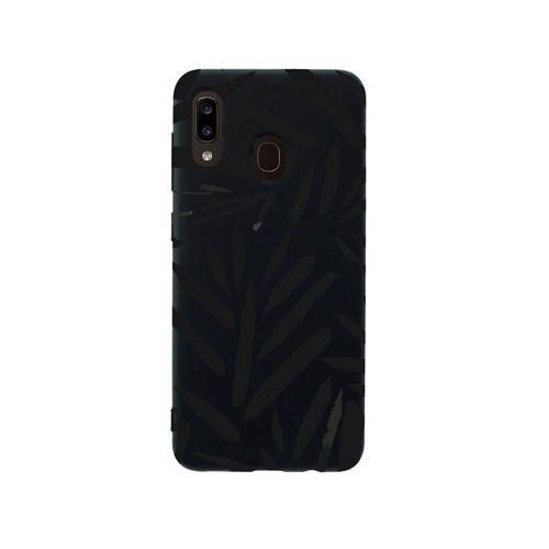 Samsung A30 Fırça Darbeleri Premium Silikonlu Siyah Telefon Kılıfı