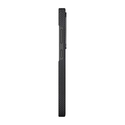Galaxy S25 Ultra Kılıf  M-safe Şarj Özellikli Lumintex Teknolojili Fosforlu Aramid Fiber Pitaka Tactile Woven Aries Serisi Kapak