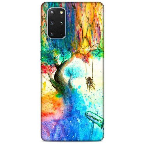 Samsung Galaxy S20 Plus Kılıf Depresyon (15) Antişok Kılıf Yeşil Kahve