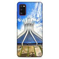 Samsung Galaxy A41 Kılıf Dünya Mimarisi (16) Kalın Kılıf Brasilia Katedrali
