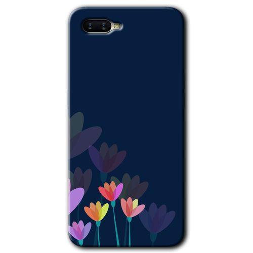 Oppo Rx 17 Neo Kılıf HD Desen Baskılı Arka Kapak - Çizim Çiçekleri