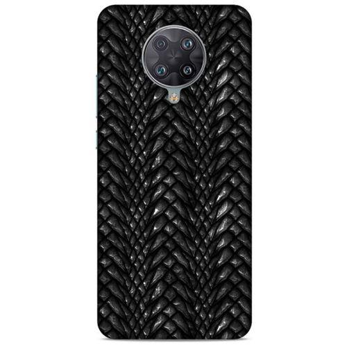 İnfinix Note 7 Kılıf Dragons (2) Kabı Ejderha Deri Siyah