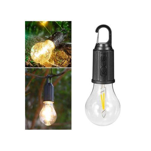 Aydınlatma Ampul Tasarımlı Ambians Işık Askılı Kamp Lambası