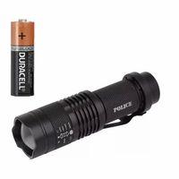 Cree Q5 Led Zoomlu  Pilli Mini Feneri 14500 Pil İle Çalışma Özelliği