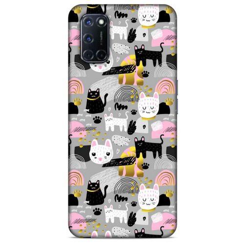 Lopard Oppo A72 Uyumlu Kılıf Kediler (8) Baskılı Kılıf Cins Kediler