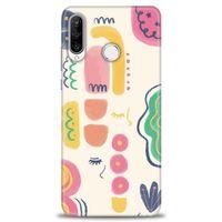 Huawei P30 Lite Kılıf HD Baskılı Kılıf - Çizim + Tam Ekran Koruyucu