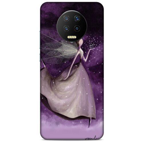 Lopard İnfinix Note 7 Uyumlu Kılıf Y.Liva-2020 Seri Mor Peri Slim Armor Kılıf