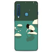Samsung Galaxy A9 2018 Kılıf Depresyon (8) Baskılı Kılıf Siyah Kahverengi
