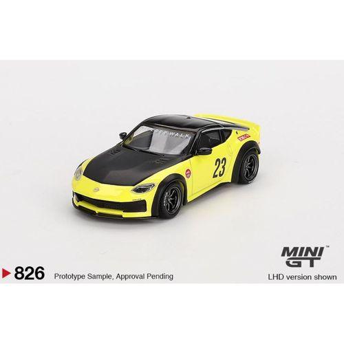 Mini GT Nissan Z LB★NATION WORKS Ikazuchi Yellow 826