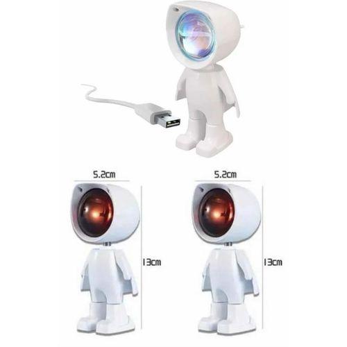 Astronot Işık Projektörü Gökkuşağı Projeksiyon Gece Lambası Hediyelik