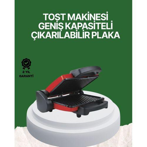 2000 Watt Teflon Tost Makinesi – Geniş Plaka, Ayarlanabilir Isı, Kolay Temizlik