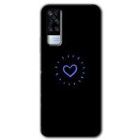 Potkal Hediye Fabrikası Vivo Y53s Kılıf HD Desen Baskılı Arka Kapak - Heart Strokes