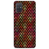 Samsung Galaxy A71 Kılıf Dragons (8) Baskılı Kılıf Ejderha Deri Pembe