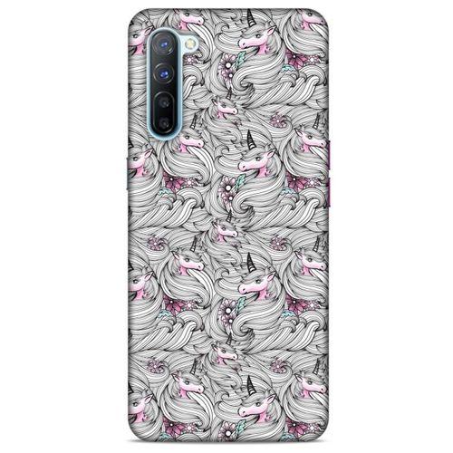 Animax Unicorn Sarmalı Oppo Reno 3 Kılıf Desenli Silikon