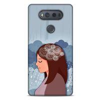 LG K61 Kılıf Depresyon (30) Silicone Case Şeker Pembe Sarı