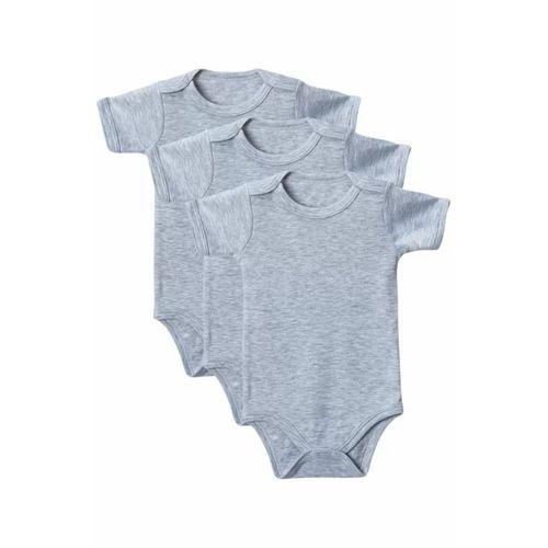 Gri Yarım Kol Body Zıbın 7-12 YAŞ Çocuklar İçin (3 ADET) Alttan Çıtçıtlı Özel Gereksinimli