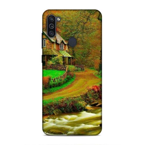 Samsung Galaxy M11 Uyumlu Kılıf Azarbaijan (48) Bumper Kılıf Orman Evi