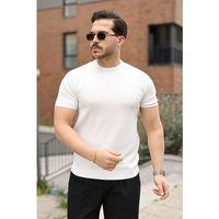 Erkek Fitilli Bisiklet Yaka Triko Tişört