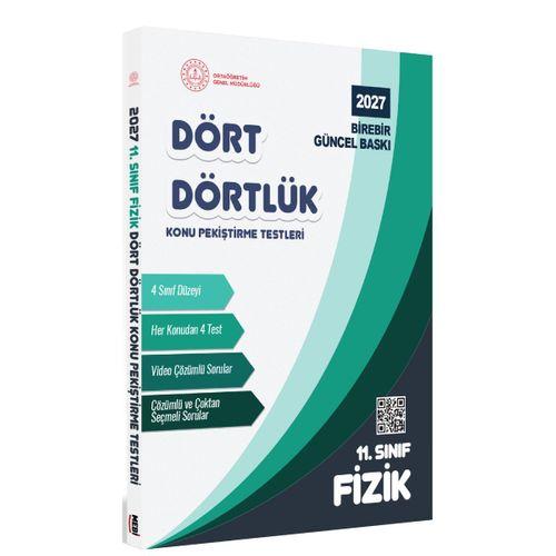 2027 MEBİ-OGM 11 Sınıf Dört Dörtlük Fizik Pekiştirme Testi A4 Renkli Soru Bankası BASKI ÜCRETİ