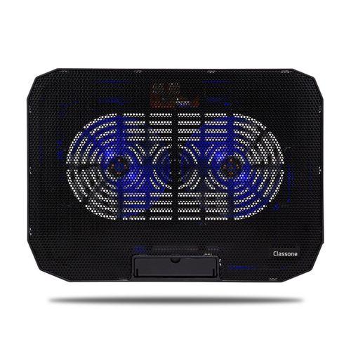 Classone M40 Gaming Laptop Soğutucu Notebook Standı, Mavi LED ,14-15.6-17 Inch Uyumlu, 2 Fan, 2 USB