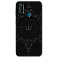 Potkal Hediye Fabrikası Samsung Galaxy M30s HD Baskılı Kılıf + 9D Tam Ekran Koruyucu - Siyah Mandala 1