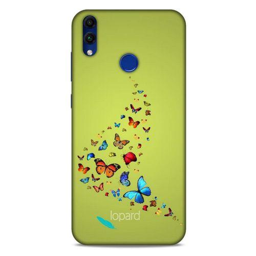 Huawei Honor 8C Kılıf Kelebek Etkisi (48) Bumper Kılıf Pembe Yeşil