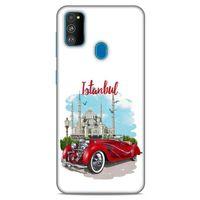 Retro (22) Desen Tam Koruma Kılıfı Renkli Samsung Galaxy M30s Kılıf
