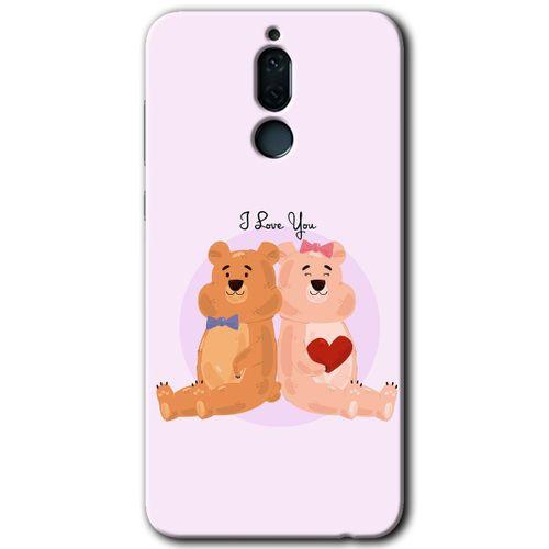 Huawei Mate 10 Lite Kılıf HD Desen Baskılı Arka Kapak - Sevgili Ayıcık + Kırılmaz Cam