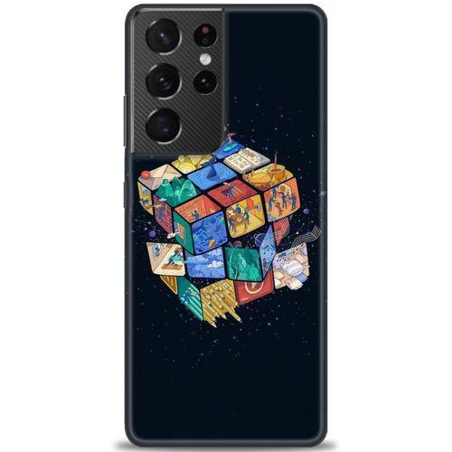Samsung Galaxy S21 Ultra Kılıf HD Baskılı Kılıf - Küplerdeki İnsanlar + Tam Ekran Koruyucu