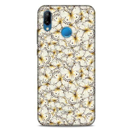 Huawei P20 Lite Kılıf Kelebek Etkisi (23) Ultra Koruma Kılıfı Turuncu