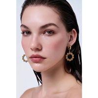 Monalisa Home 316 L Çelik Gold Renk Unisex Figürlü  Küpe