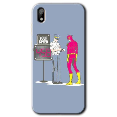 MRCİLETİSİM Huawei Y5 2019 Kılıf HD Desen Baskılı Arka Kapak + Temperli Cam - Hız Limiti